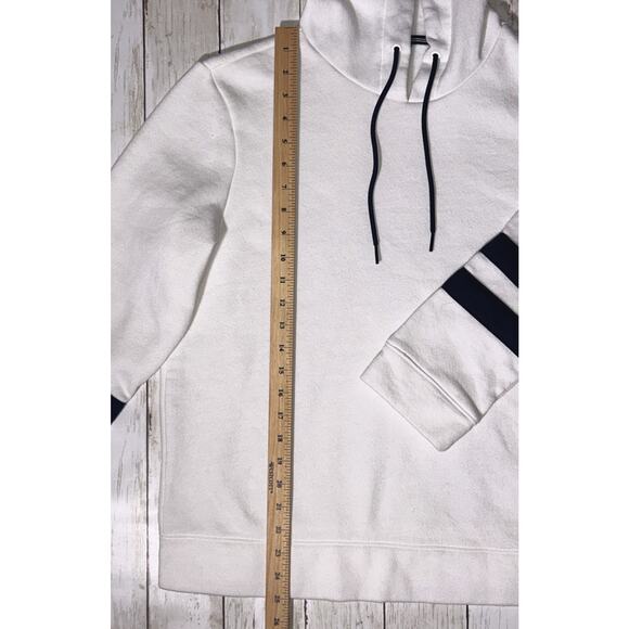Nautica White & Navy Blue Striped Hoodie Large - Picture 3 of 7
